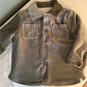 Little Planet Toddlers' Olive Corduroy Button-Up Jacket